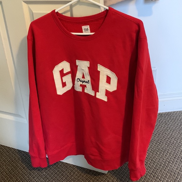 Cap official red crew neck sweater very comfortable original bought for 55$ - Picture 4 of 5